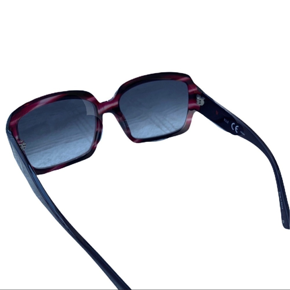 NWOT Elle Y2K Chunky Square Frame Fashion Sunglasses - Picture 7 of 8